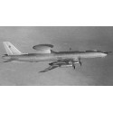 Tupolev Tu-126 Moss AWACS. Inclut aussi maquettes en prime d'Yakovlev Yak-44 Beriev P-42 et Kamov Ka-25. Au milieu les années 19