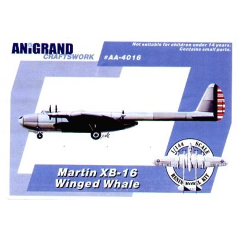 Martin XB-16 Winged Whale - le design des années 1930. Inclut aussi maquettes en prime du J2F Grumman-5 Duck Lockheed XP-49 Grum