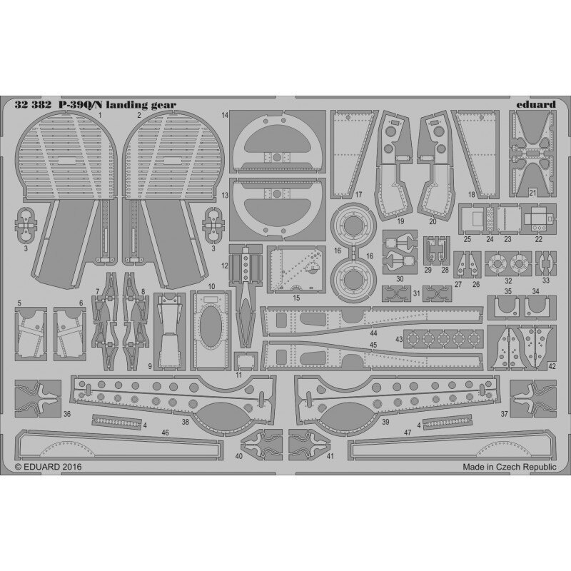 De Bell P-39Q / train d'atterrissage N (conçu pour être utilisé avec les kits Kitty Hawk Model)