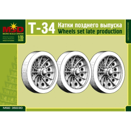 Maquette MSD 35030 SET OF WHEELS FOR T-34 RUSSIAN TANK, LATE MODEL 1/35