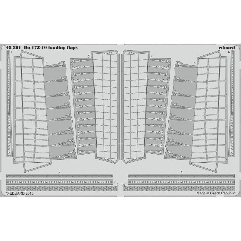 Dornier Do 17Z-10 volets d'atterrissage (conçus pour être utilisés avec des kits ICM)