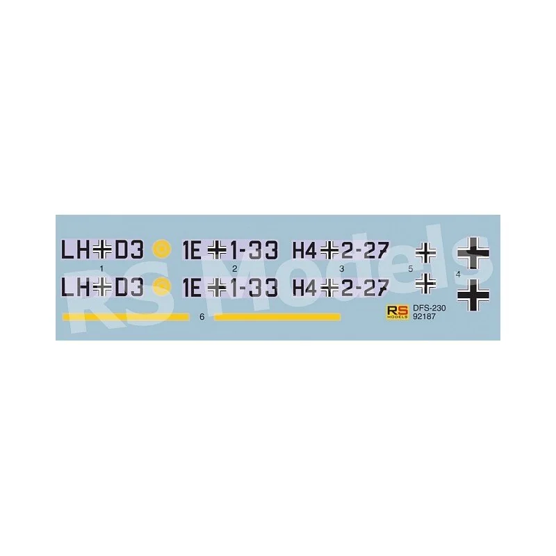 RS MODELS 92187 DFS-230 UNTERNEHMEN R