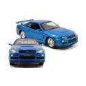 Fast Furious 1/32 2002 Nissan Skyline GTR R34 *bleu* métal