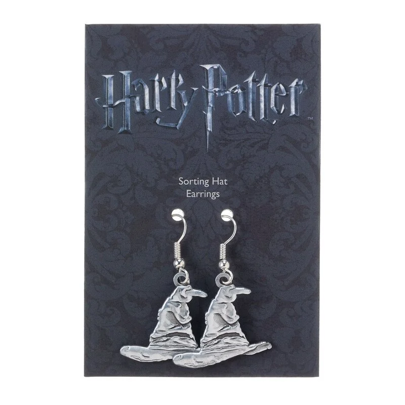 Harry Potter boucles d´oreille plaqué argent Sorting Hat