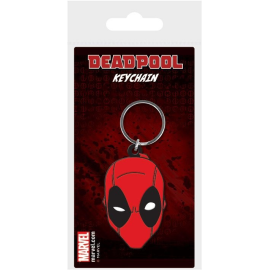  Marvel Comics porte-clés caoutchouc Deadpool Face 6 cm