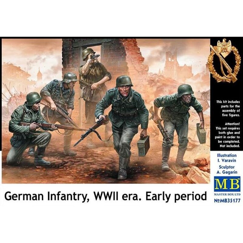 Infanterie Seconde Guerre mondiale début de la période allemande (5 chiffres)