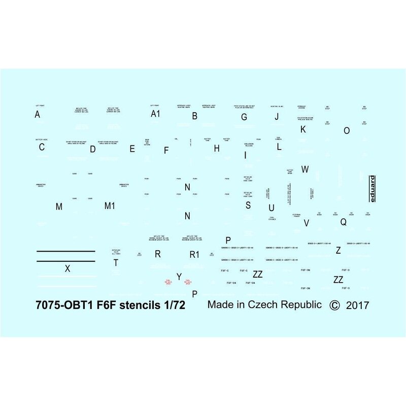 Décal Grenouilles F6F-3 / F6F-5 Pochoirs Hellcat