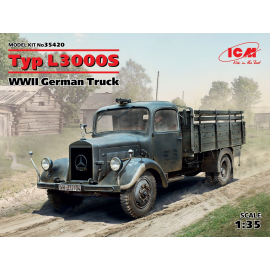 Typ L3000S, WWII German Truck (100% new molds) &bullet; Accurate copy of the prototype&bullet; Highly detailed chassis, engine a