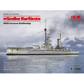 Maquette bateau Grosser Kurfurst (full hull & waterline), WWI German Battleship &bullet; This particular kit is the very first a
