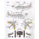 Décal Nor-américain F-86E Sabre (2) 112940 FU-940 38e FS, 51e FW Lt Col George I. Ruddell 'Mig Mad Mavis'; 91024 Arizona ANG ave