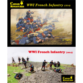 WWI French Infantry (1914) (bien qu'il s'agisse d'un ancien numéro de pièce, il s'agit d'un nouvel ensemble qui n'a jamais été p