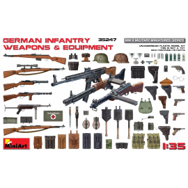 Figurine Équipement et armes de l'infanterie allemande de la seconde guerre mondiale