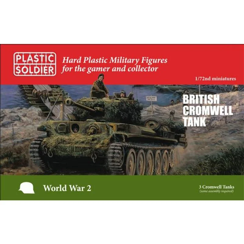 British Cromwell Tank 3 Chars britanniques Cromwell. Chaque sprue a des options pour construire une variante Close Support 