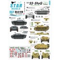 SS-StuG 3. 2. SS-Das Reich. StuG III Ausf.B et Ausf.G. Y compris 'York', 'Ziethen', 'Derfflinger', 'Florian Geyer', 'Bismarck', 