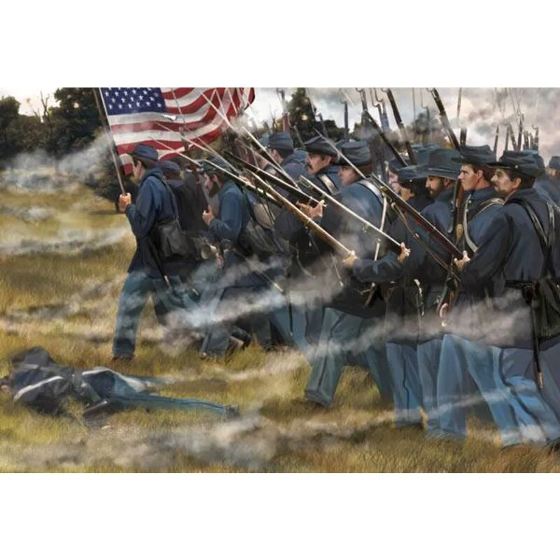 Infanterie US en attaque 2 (ACW / Amérique époque de la guerre civile)