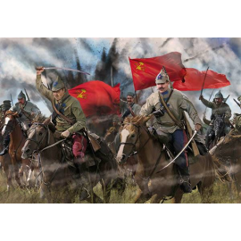 Figurine Cavalerie rouge en robe d'été Guerre civile russe