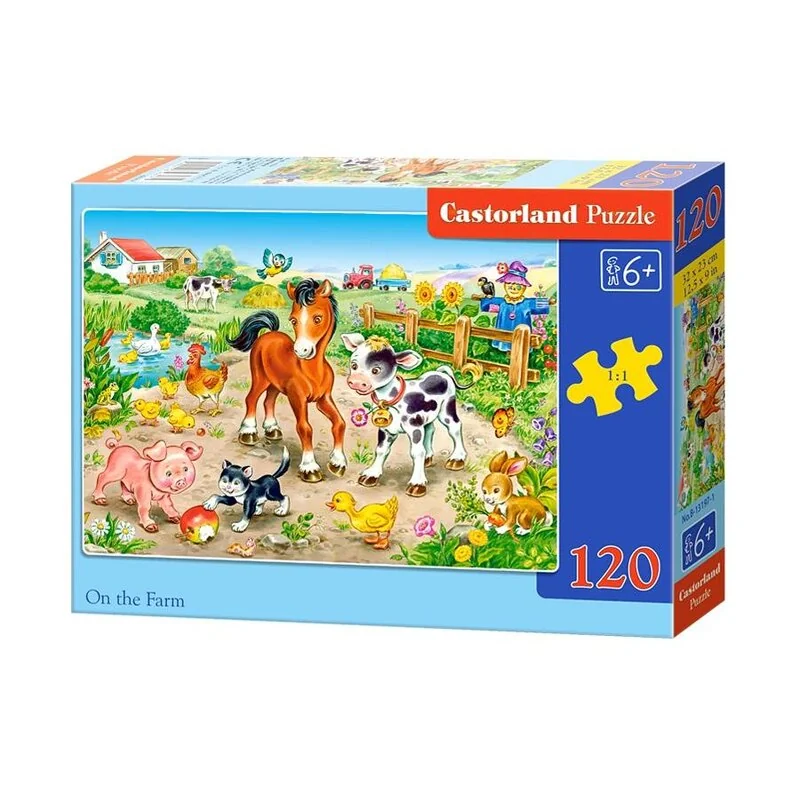 Sur la ferme, puzzle 120 pièces