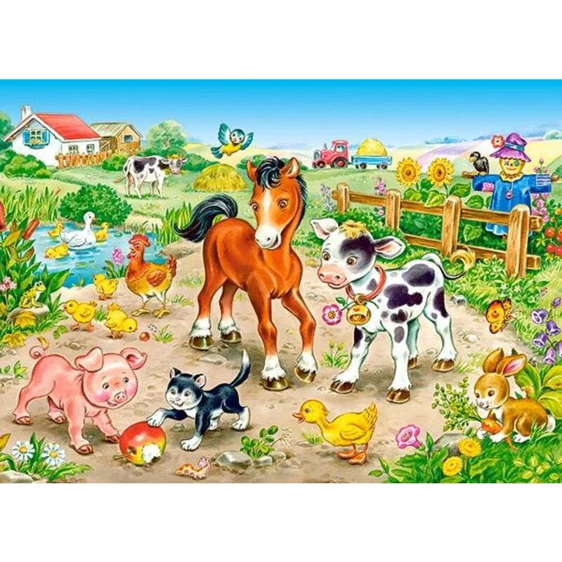 Sur la ferme, puzzle 120 pièces