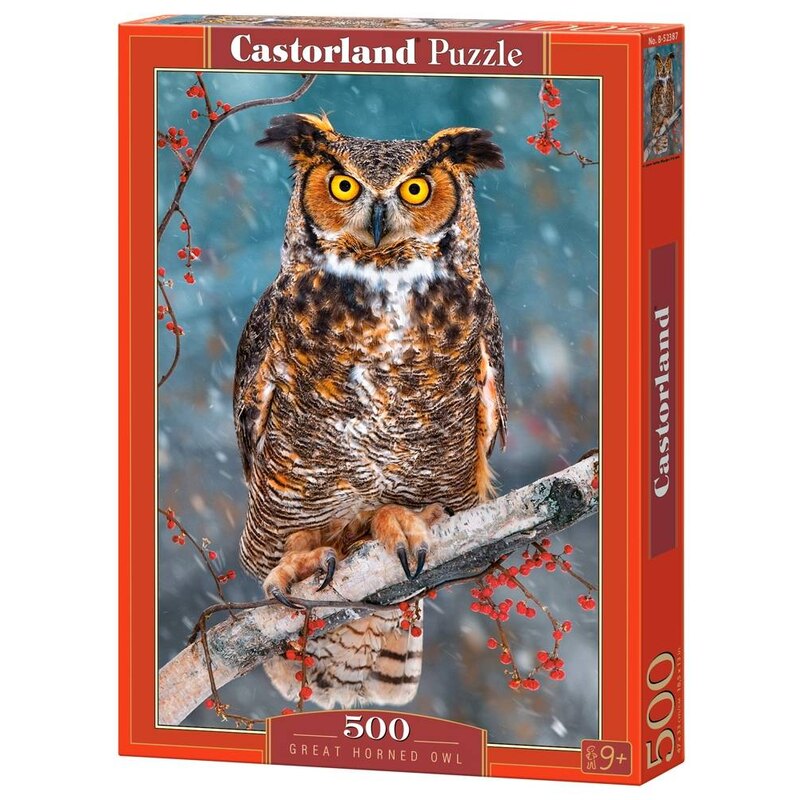 Puzzle Great Horned Owl, puzzle 500 pièces