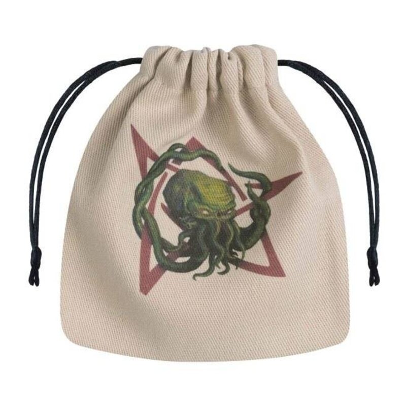 Call of Cthulhu sac à dés beige & multicolore