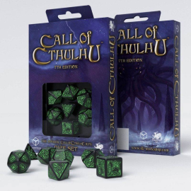 Call of Cthulhu: 7th Edition pack dés noir & vert (7)