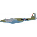 Gloster Meteor FR.9 Scheme 1: WL263 208 Squadron Malta 1957Scheme 2: WB116/G RAF 2 squadron 1956 As the armed reconnaissance ver