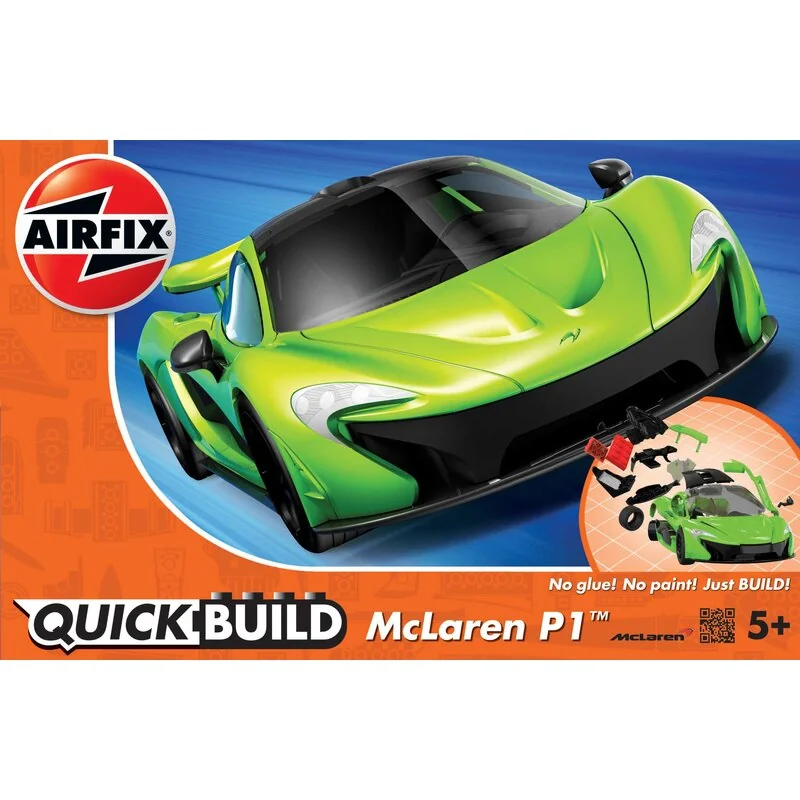 McLaren P1 nouvelle couleur BUILD rapide (pas de colle ou de peinture nécessaire) Airfix BUILD QUICK est une gamme passionnante 