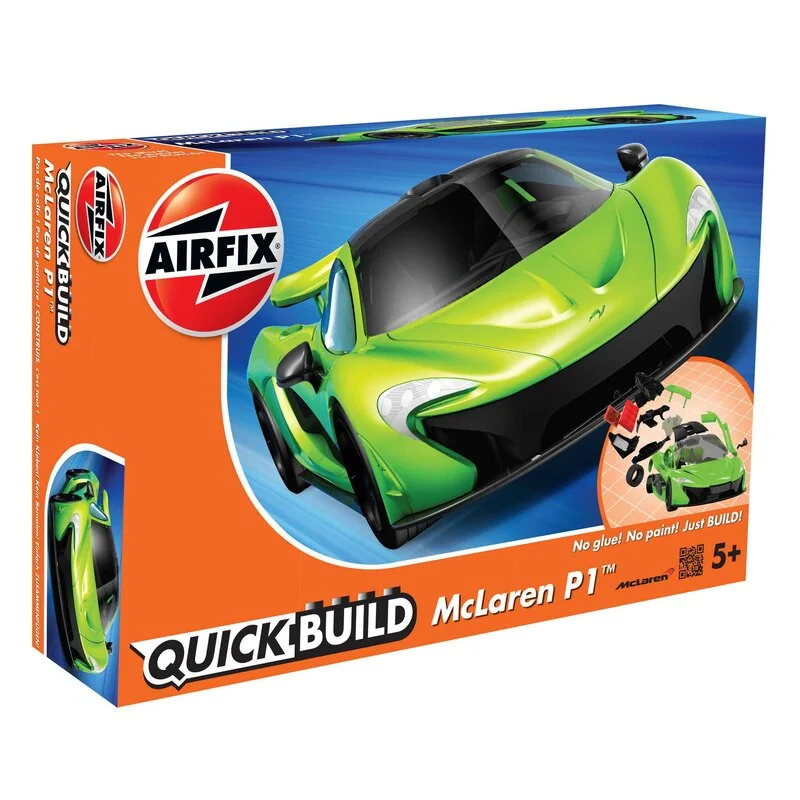 McLaren P1 nouvelle couleur BUILD rapide (pas de colle ou de peinture nécessaire) Airfix BUILD QUICK est une gamme passionnante 