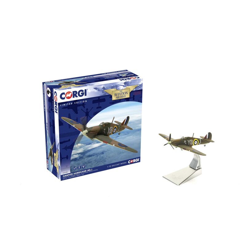 Hawker Hurricane MkI YB-J, Ailé ​​Popeye PO Leonard Walter Stevens No 17 Esc., Debden, 1940 1:72