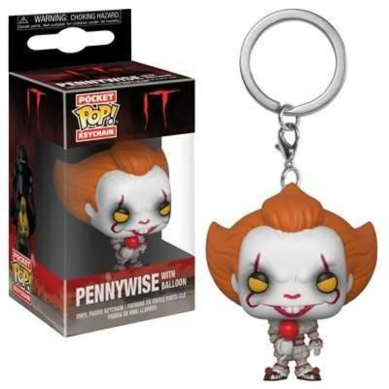 "Ça" Il est revenu 2017 porte-clés Pocket POP! Vinyl Pennywise with Balloon 4 cm