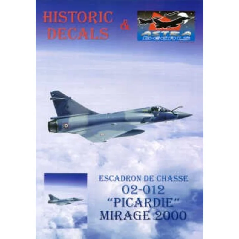 Décal Dassault Mirage 2000 Esc.01/012 Cambrai. Decals for any squadron aircraft and 16 page booklet