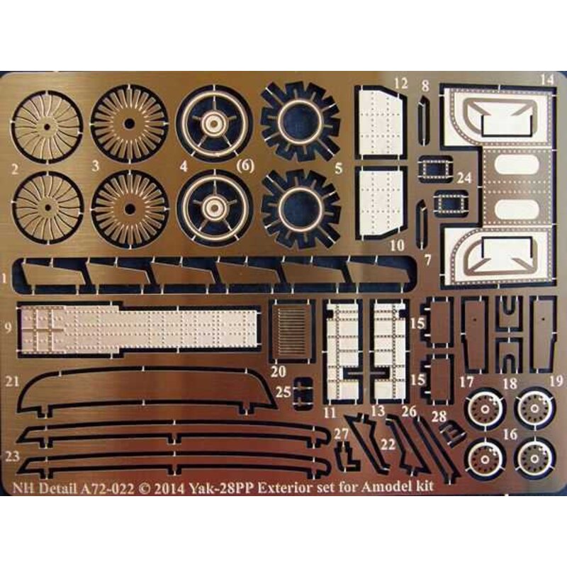 Yakovlev Yak-28PP double set contenant NHA72022 et NHA72023 (conçu pour être utilisé avec les kits A Model)