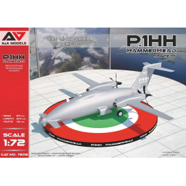 P1.HH Hammerhead (Concept) UAV Kit comprend: & bullet; 112 parties; & bullet; Masques adhésifs; & bullet; 2 variantes de marquag
