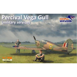 Maquette avion Percival Vega Gull (service militaire) en service militaire