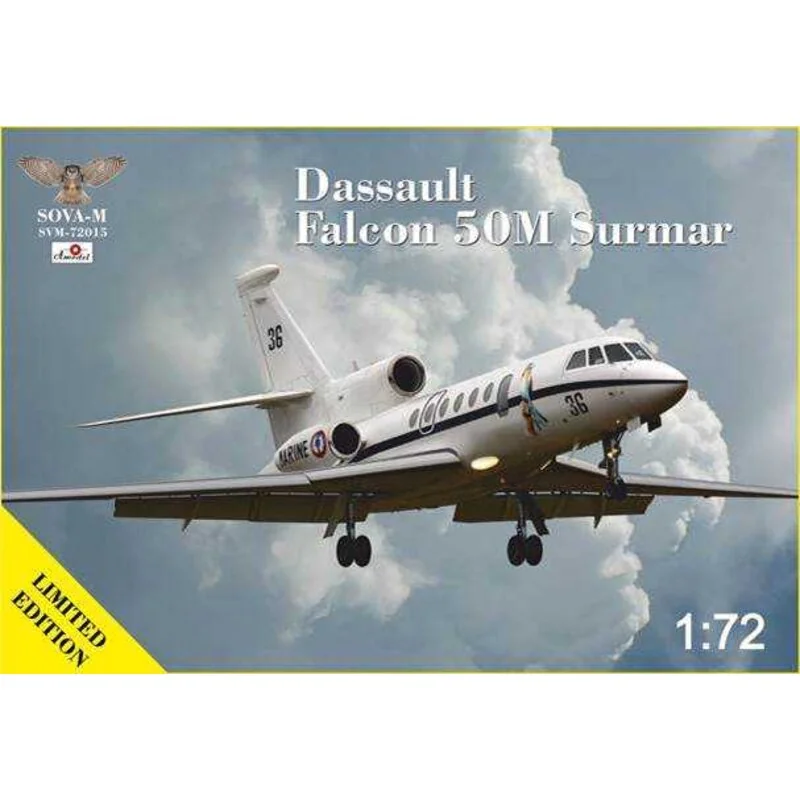 Dassault Falcon 50M Surmar (Marine Française) - 2 options de décalcomanie + feuille PE