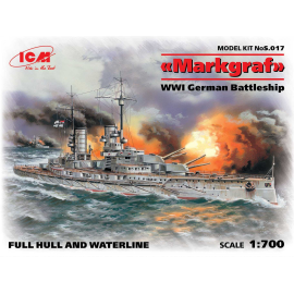 Markgraf (WWI German Battleship) Ce kit particulier est la toute première tentative de ICM pour libérer Markgraf kit en plastiqu