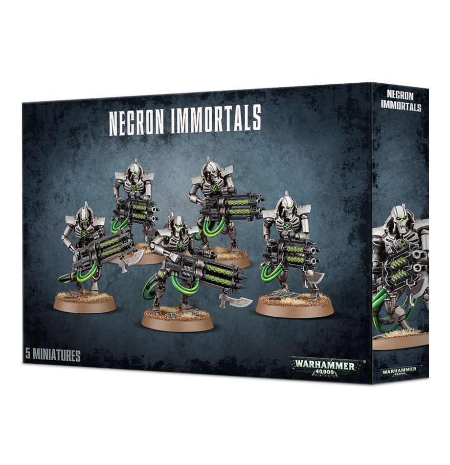 Set 5 figurines à peindre Warhammer 40000 - Necrons Immortals