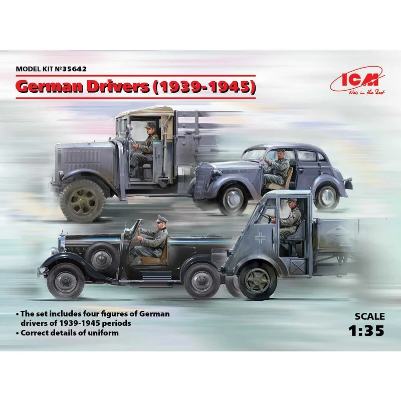 German Drivers (1939-1945 WWII) (4 figures) (100% new molds)