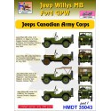 Willys Jeep MB/Ford GPW: Canadian Army Corps