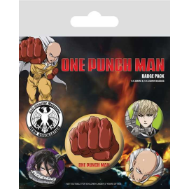  One Punch Man pack 5 badges Destructive