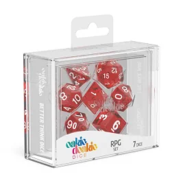 Oakie Doakie Dice dés RPG-Set Speckled - Rouge (7)