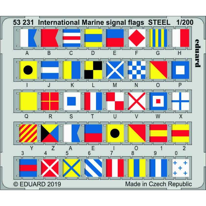 International Marine signal flags STEEL -