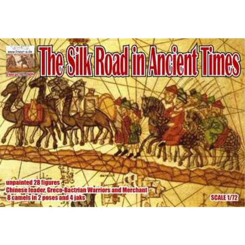 The Silk Road in Ancient Times 28 figures in 7 poses + 8 camels + jak