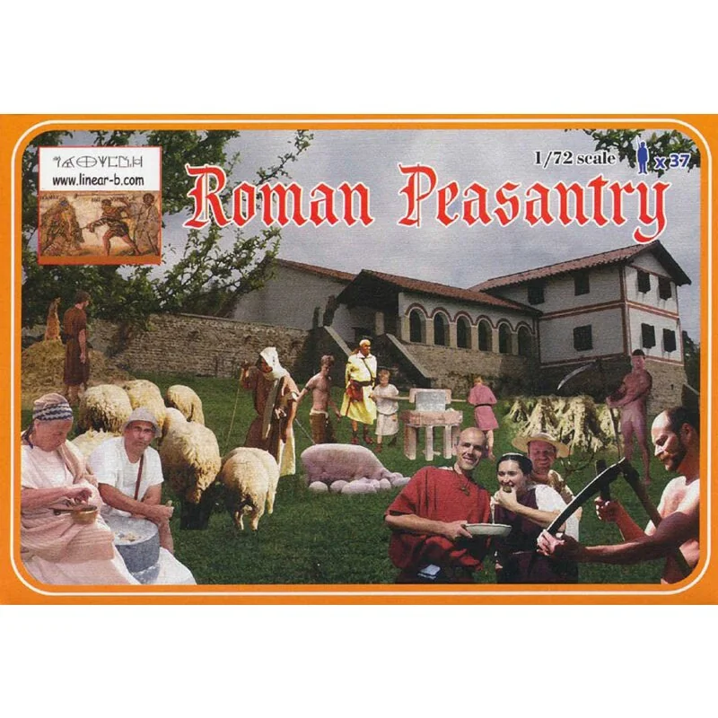 Roman Farmers 60 figures in 14 poses+2 ox+3 donkey