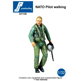 NATO pilot walking (choice of helmets)