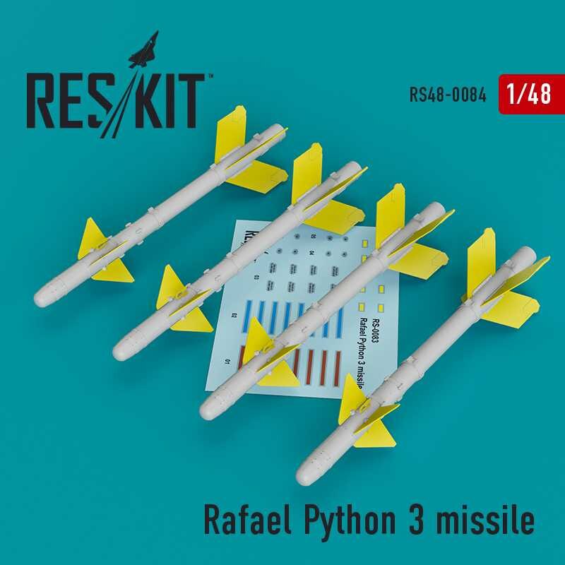 Rafael Python 3 missile (4 pcs) (IAI Kfir, McDonnell F-15C/I, F-16I, JF-17, Mikoyan MiG-21, Dassault Mirage F.1) (designed to be