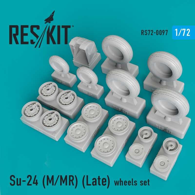 Jeu de roues Sukhoi Su-24M / Su-24MR (Late) (conçus pour être utilisés avec les kits Dragon, Trumpeter et Zvezda)