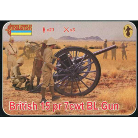 Figurine British 15pr 7cwt BL Gun (Anglo-Boer War)