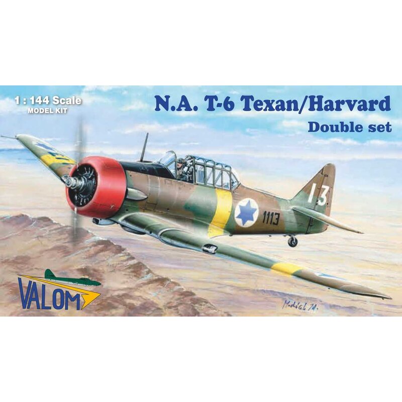 North-American T-6 Texan/Harvard (camouflaged) DOUBLE KIT!!! Decals for Netherlands, Syria, Israel and Yugoslavia