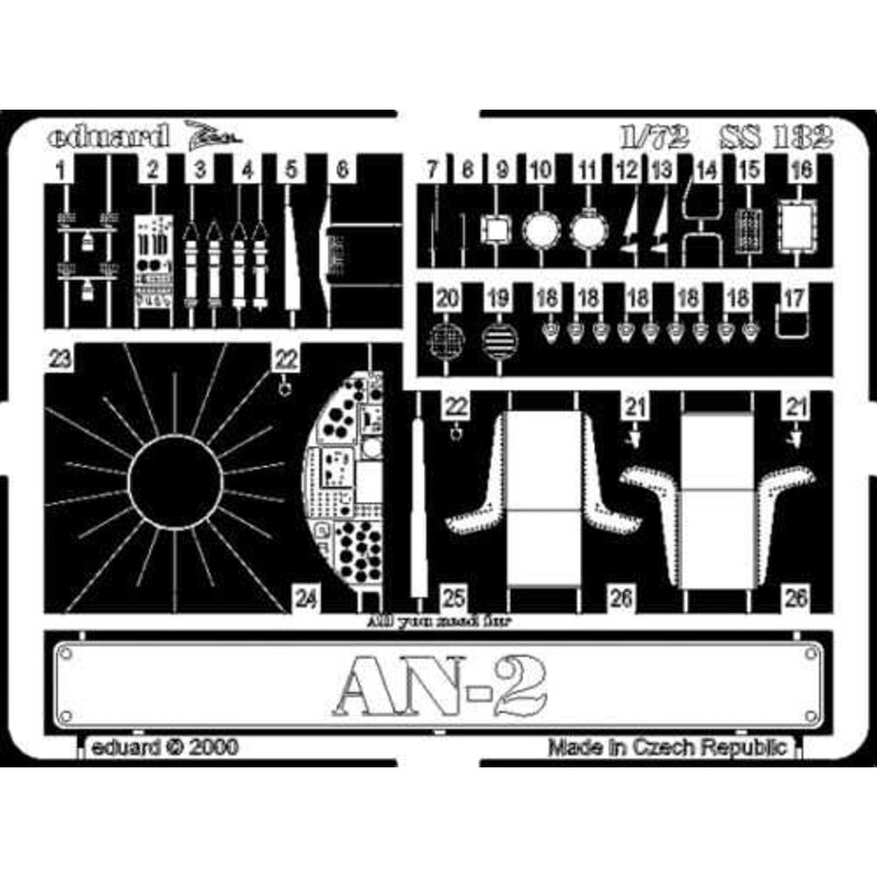 Antonov An-2 Colt (pour theBilek et maquettes Italeri) Ce coffret de Zoom est version simplifiée des jeux standard et seulement 